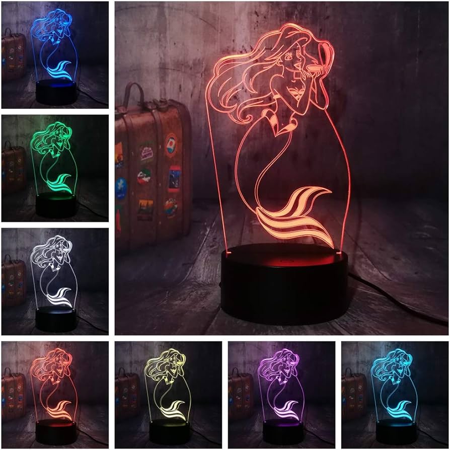 アリエル フィギュア リトルマーメイド LEDライトアップ ディズニー